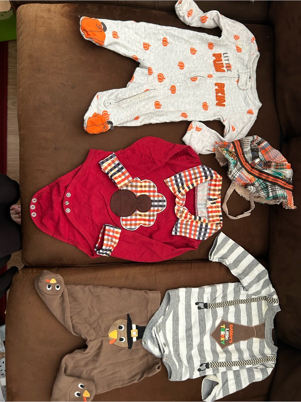 September and October baby boys! Fall and Thanksgiving sets (NB, 0-3 mo)